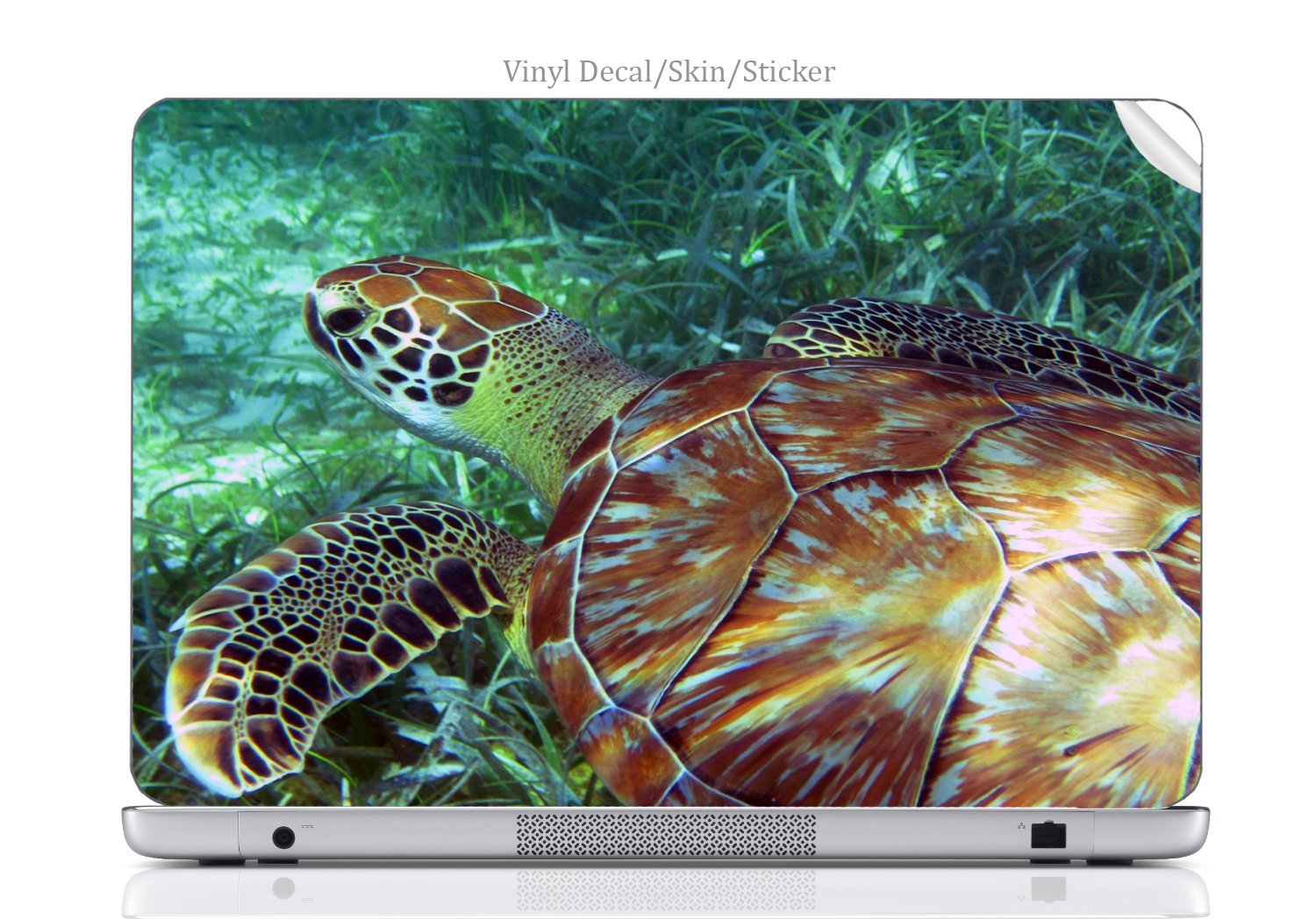 Premium Vinyl Laptop Decal Sticker - Sea Turtle Swimming in Ocean Design for MacBook 13-inch (Unibody) | Protective Skin Cover for MacBook Air/Pro | Perfect for Office, School & Travel Use