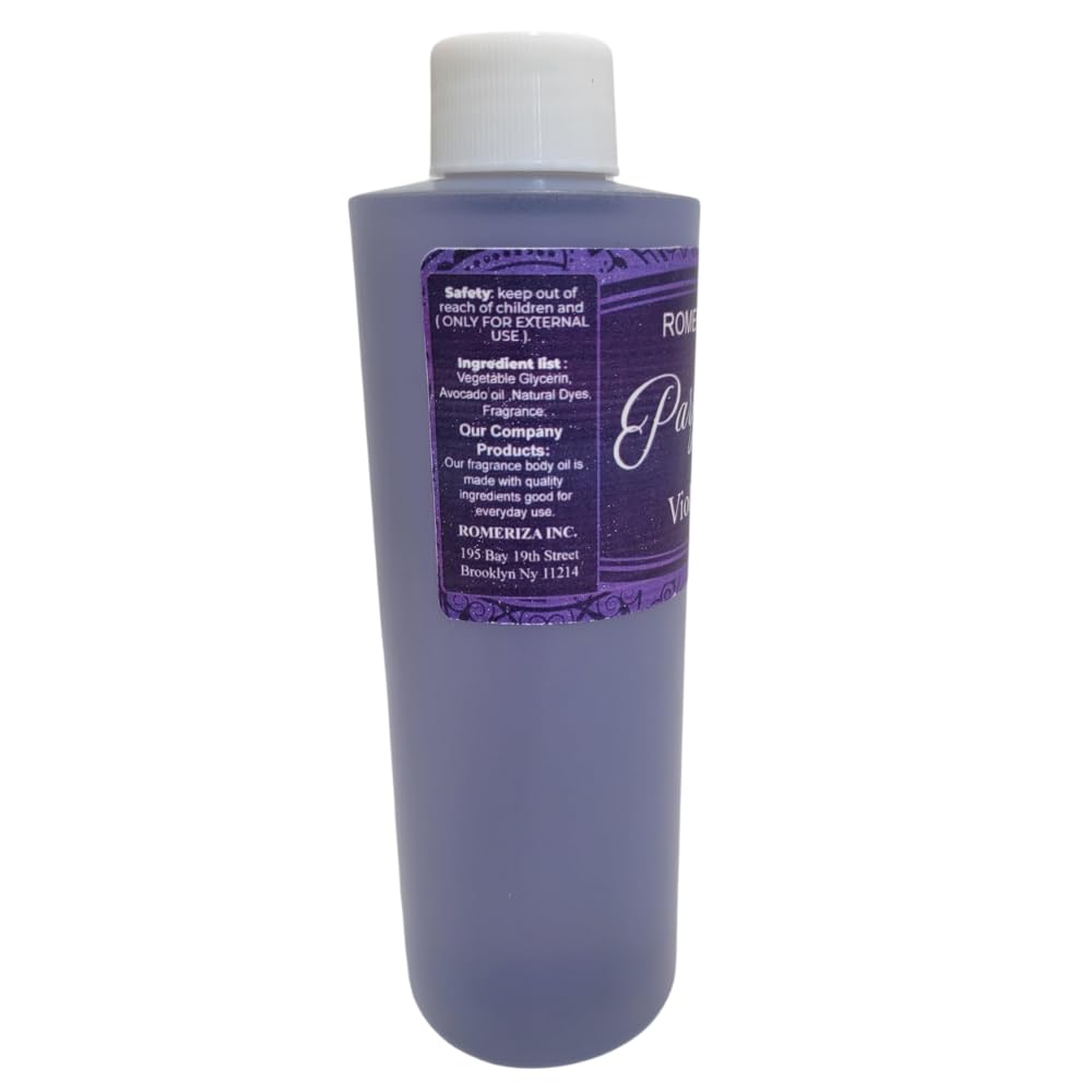 Natural Violet Rose Fragrance Body Oil for Women - 16 oz | Moisturizing & Long-Lasting Scent | Perfect for Massage, Aromatherapy & Daily Skincare Routine
