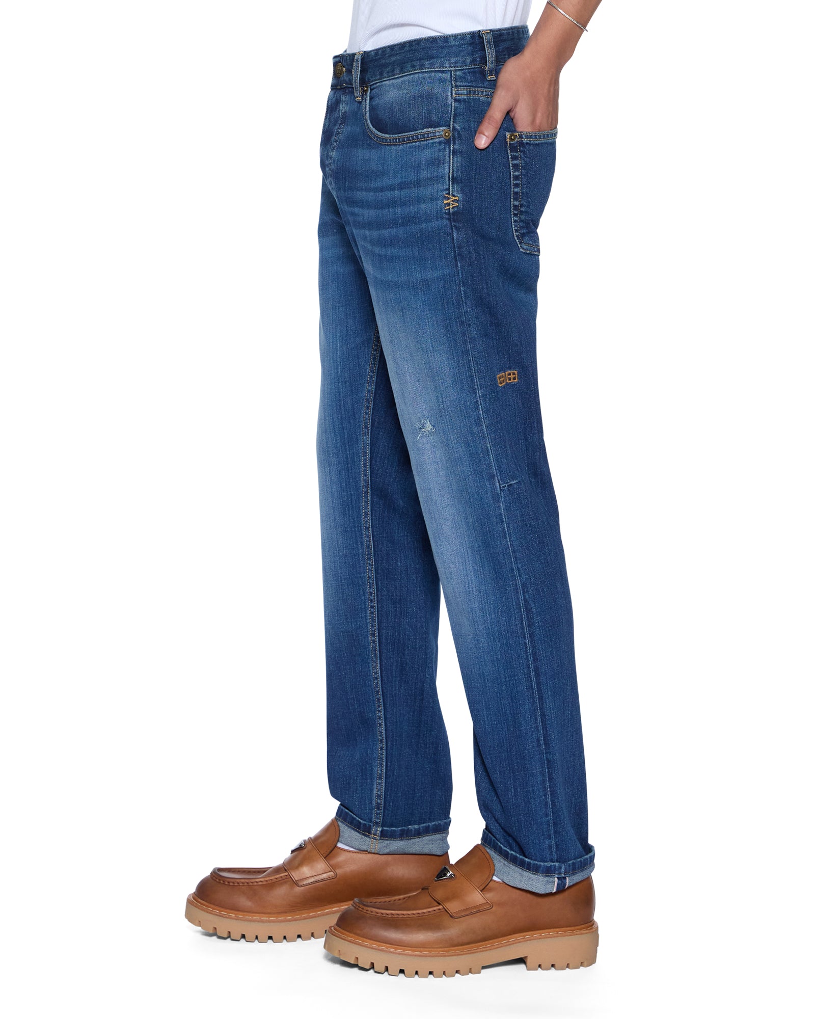 Premium Chitch Selvedge Denim Jeans for Men - Classic Blue Raw Denim | Perfect for Casual Wear, Street Style & Everyday Comfort