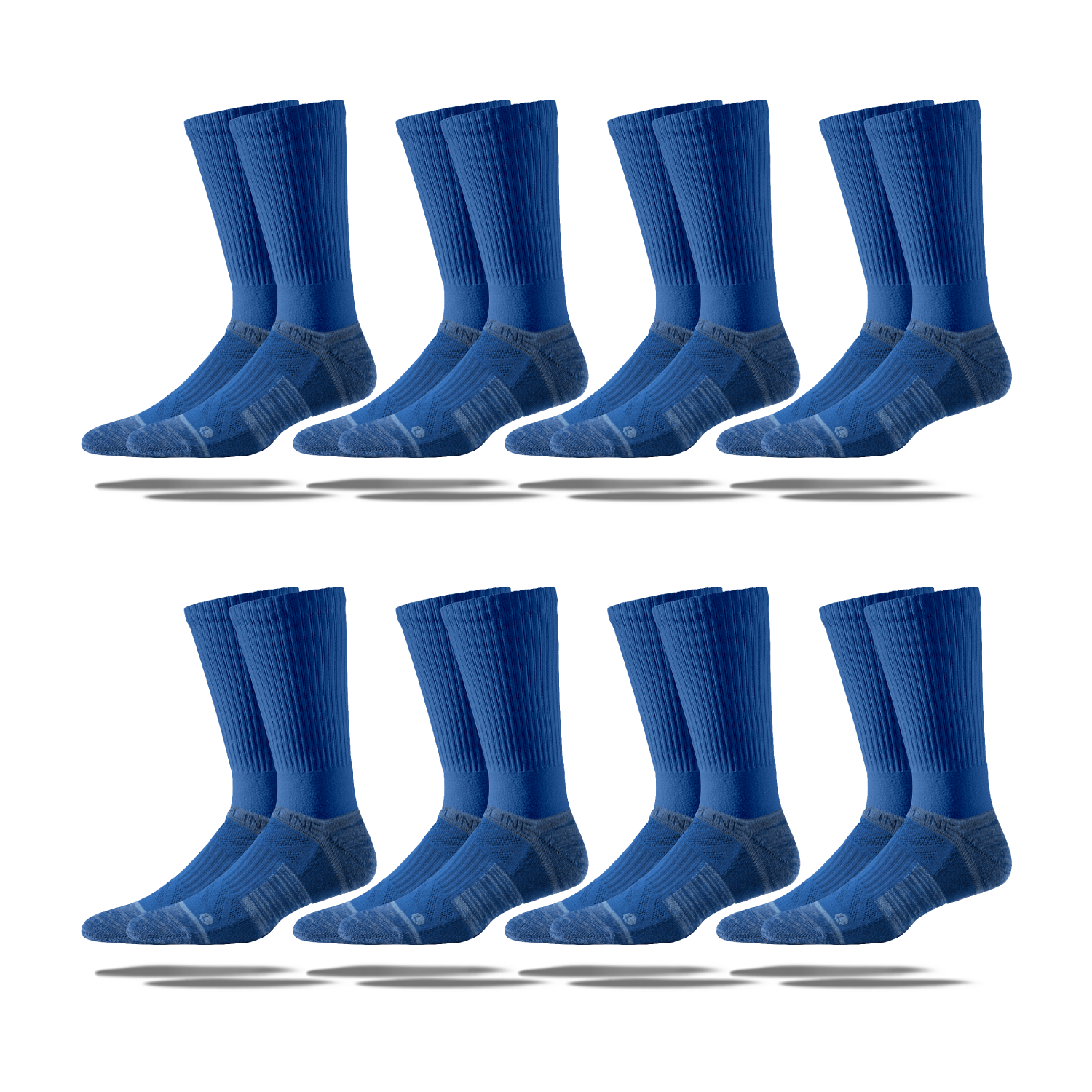 Women's Cotton Crew Socks 8-Pack - Soft Comfortable Everyday Ankle Socks for Work, Running & Casual Wear