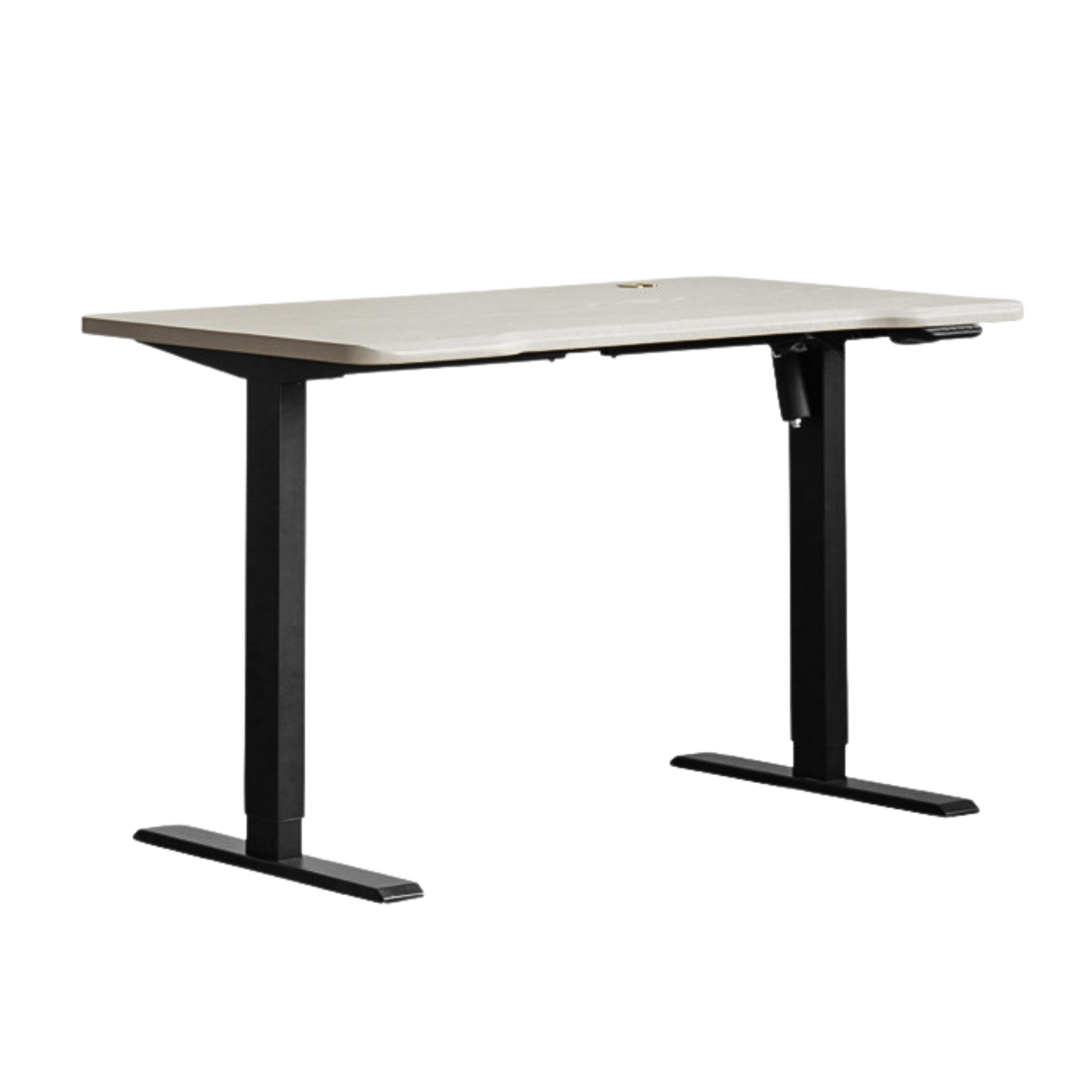 Premium Oak Solid Wood Electric Standing Desk - Adjustable Height Ergonomic Workstation for Home & Office - Perfect for Remote Work, Gaming & Study