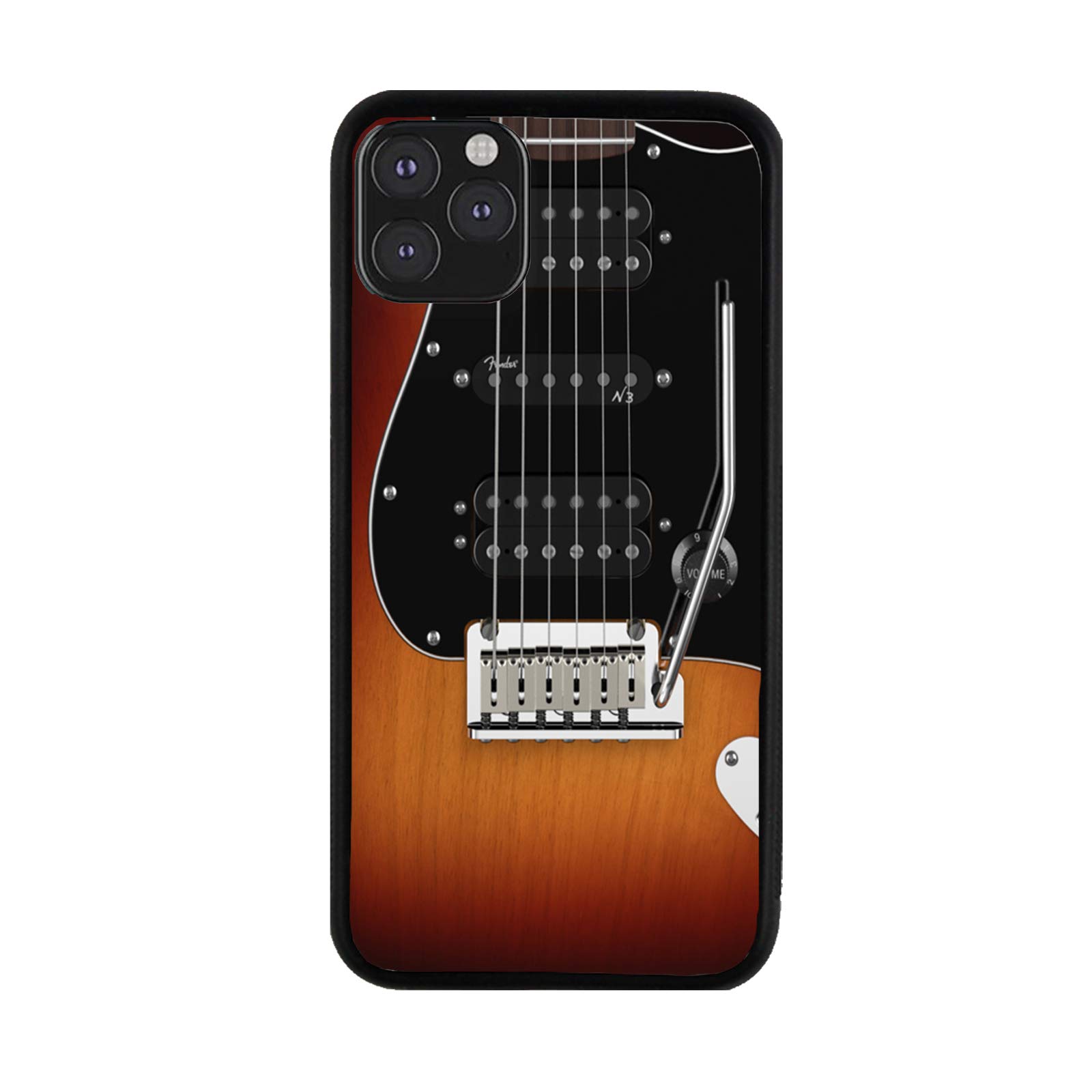 Premium Guitar Strings Design Rubber Phone Case for iPhone 11 Pro - Shockproof & Grip Protection - Perfect for Musicians, Guitar Lovers & Music Festival Goers