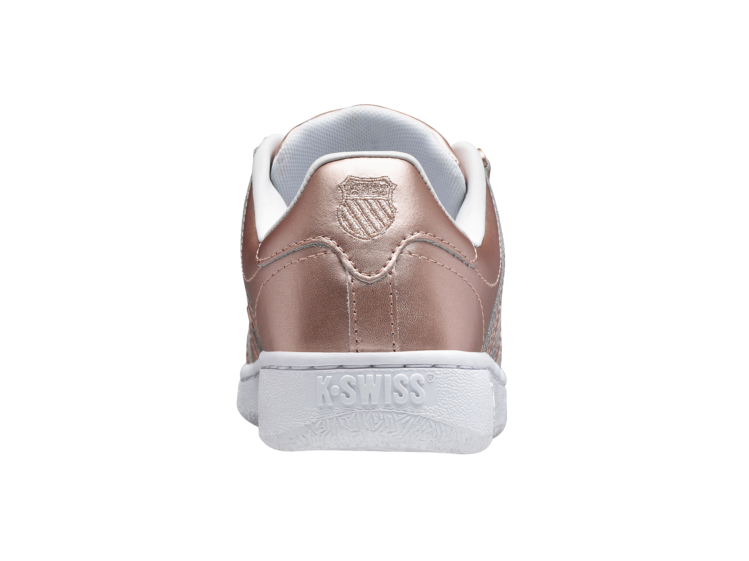 Classic VN Rose Gold & White Sneakers for Women - Stylish Casual Shoes for Walking, Running, and Everyday Wear