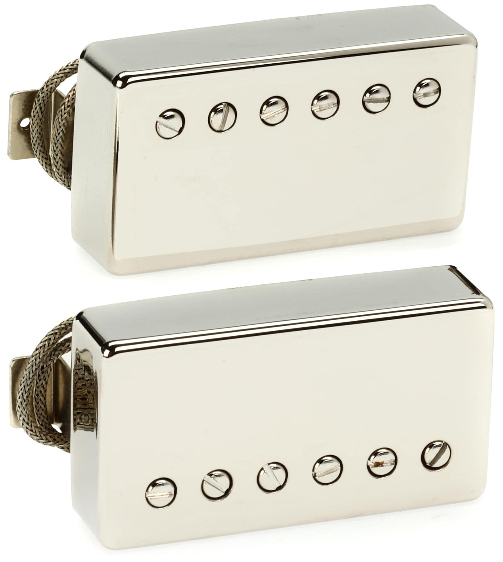 Seymour Duncan Retrospec'd Antiquity Humbucker 2-Piece Pickup Set - Nickel Cover for Electric Guitar | Vintage Tone Pickups for Blues, Rock & Jazz Music