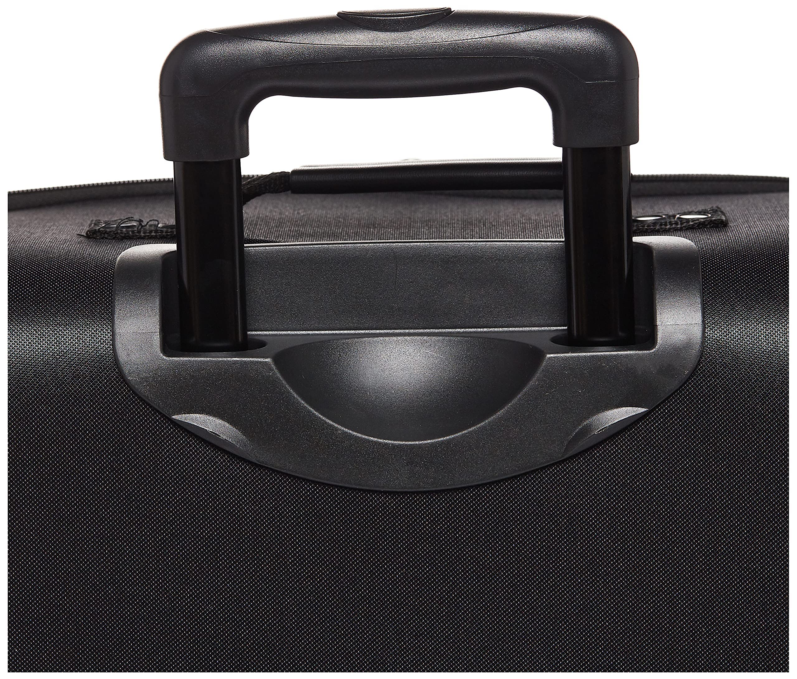 American Tourister Pop Max Softside Luggage Set with 360° Spinner Wheels - 3-Piece (21/25/29 Inch) Black Carry-On Suitcase for Travel, Business Trips & Family Vacations