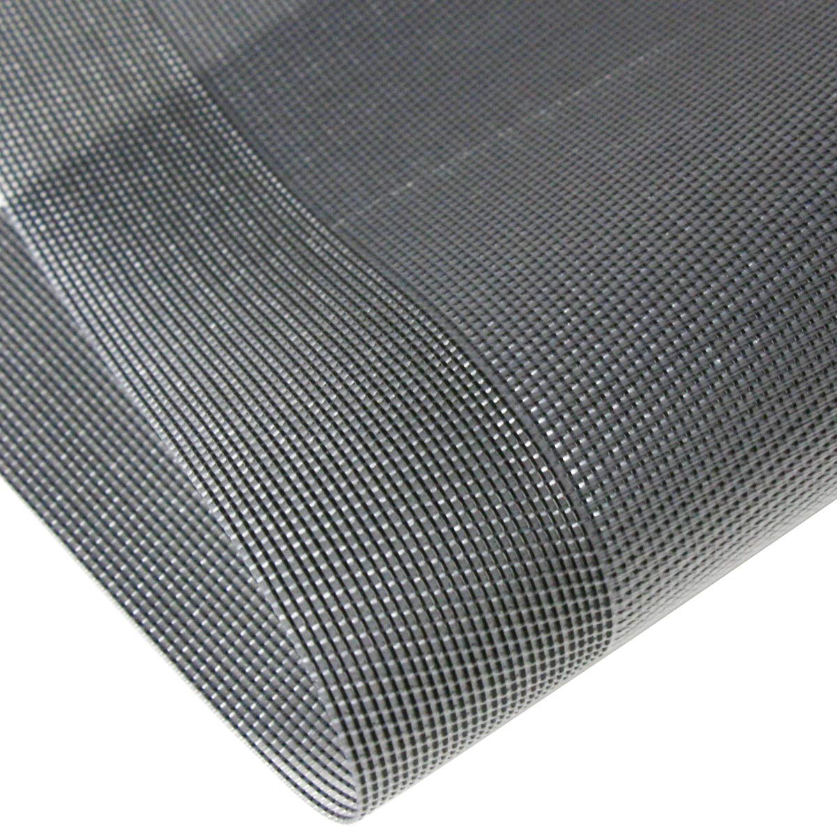 Modern Elegant Washable Vinyl Placemats Set of 6 with Table Runner - Non-Slip Durable Table Mats for Dining Room, Kitchen, Party Decor (6 Placemats + 1 Runner, Silver)