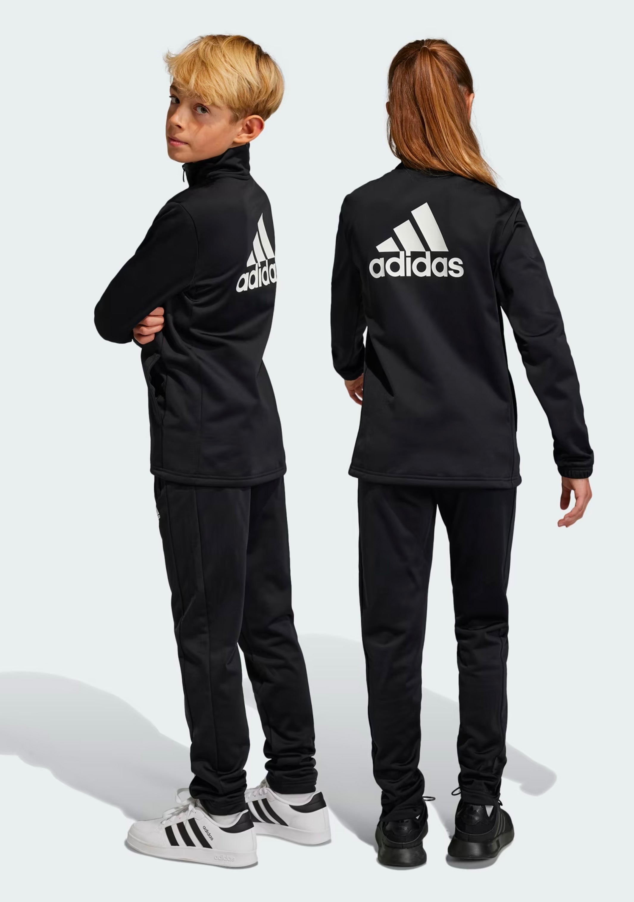 Adidas Kids' Essentials Big Logo Tracksuit Set - Comfortable Boys & Girls Sportswear for School, Play & Everyday Wear