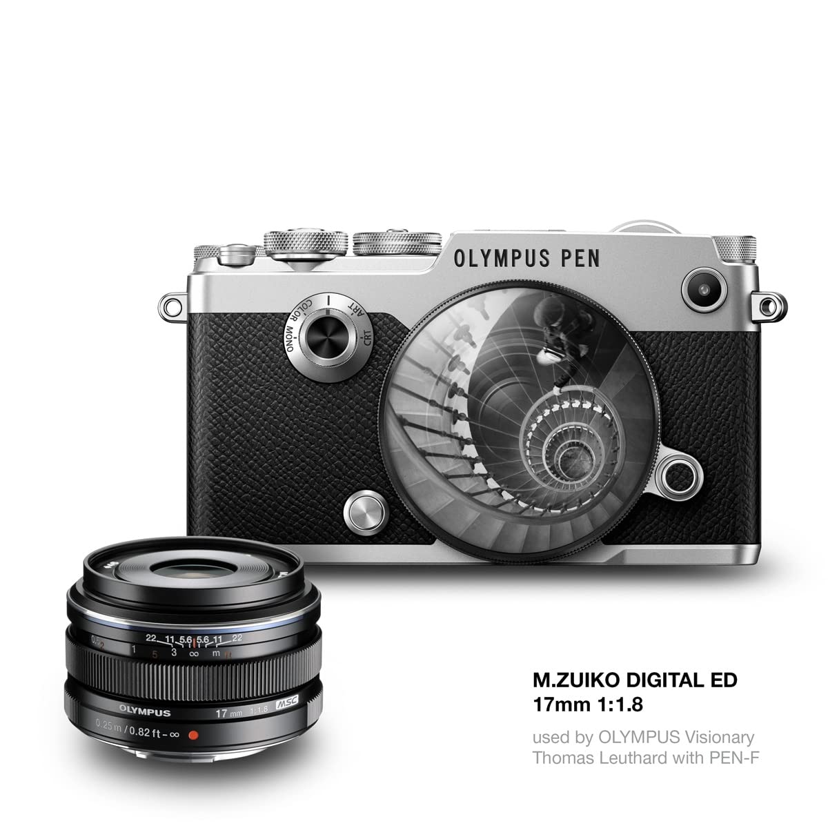 Olympus M.Zuiko Digital 17mm f/1.8 Lens for Micro Four Thirds Cameras - Fast Aperture, Compact & Lightweight (Black) - Perfect for Street Photography, Travel & Low Light Shooting