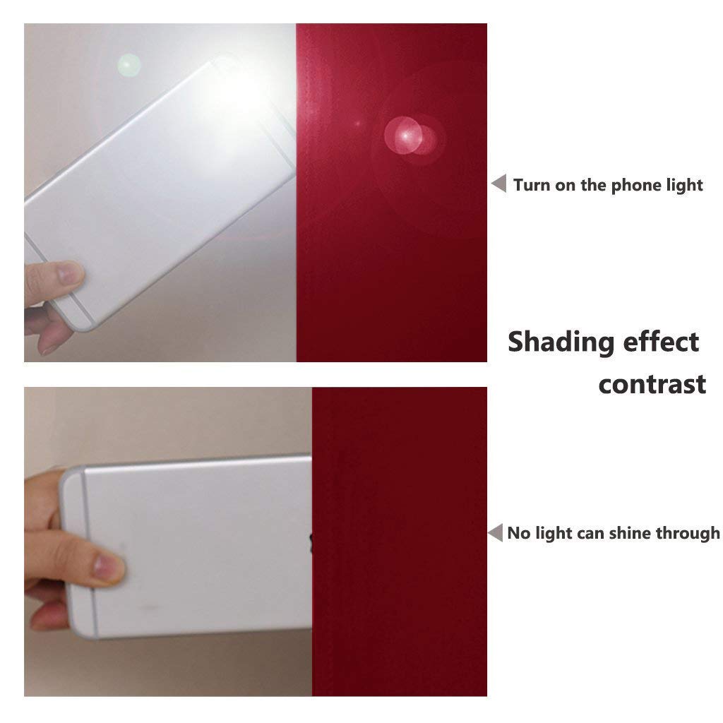 NICETOWN 100% Blackout Thermal Insulated Curtain Panels - Noise Reducing & Energy Saving Drapes for Bedroom & Living Room (Set of 2, Burgundy Red, 52x63 Inches) - Perfect for Home Theater, Nursery & Light Sleepers