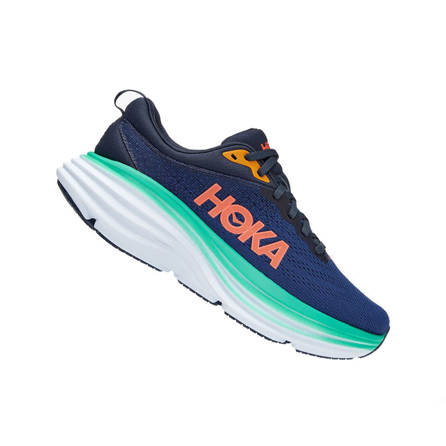 HOKA Women's Bondi 8 Running Shoes - Cushioned Comfort for Road Running, Walking & Everyday Wear - Lightweight Supportive Sneakers for Women
