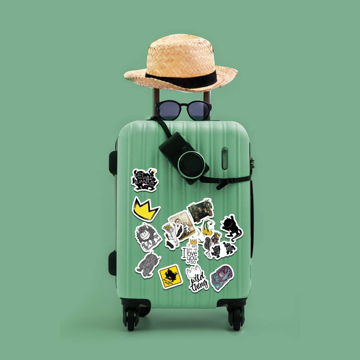 20-Piece Aesthetic Vinyl Stickers Pack - Waterproof, Colorful Decals for Water Bottles, Laptops, Scrapbooking, Luggage, Guitar & Skateboard - Perfect for DIY Crafts, Personalization & Gift Giving