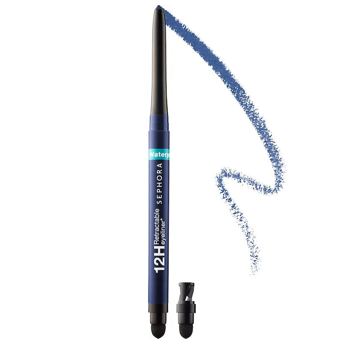 Waterproof 12HR Retractable Eyeliner Pencil - Long Lasting Smudge Proof Eye Liner for Sensitive Eyes | Perfect for Daily Makeup, Party Looks & Professional Use - Sephora Collection