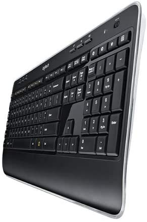 Logitech MK520 Wireless Keyboard and Mouse Combo - Full-Size Ergonomic Keyboard with Long Battery Life, 2.4GHz Secure Connection (Black) for Office, Home, and Gaming Use