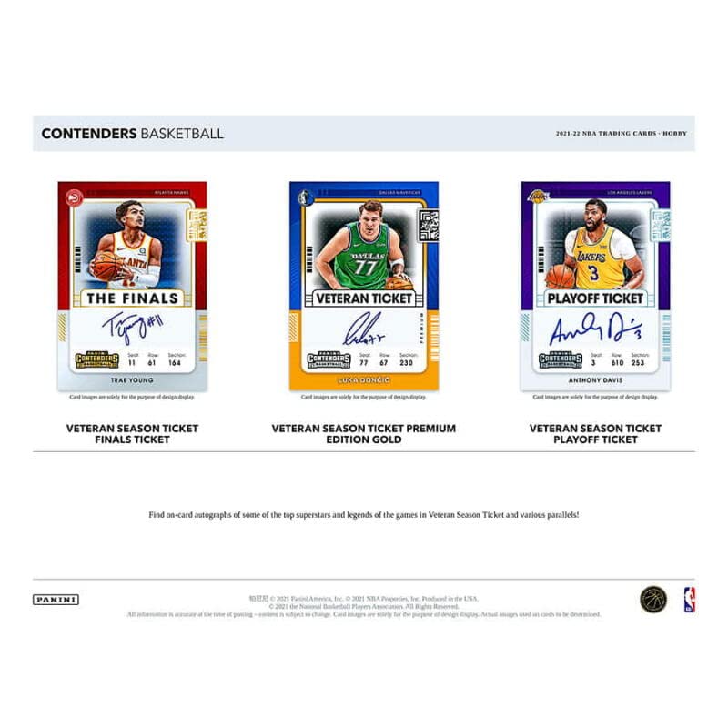 2021-22 Panini Contenders Basketball Hobby Box - 12 Packs (10 Cards Each) with 2 Autographs - NBA Trading Cards for Collectors & Fantasy Sports Fans - Perfect for Gifts, Investments & Game Nights