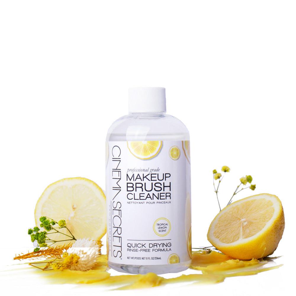 Cinema Secrets Professional Brush Cleaner Starter Kit - Tropical Lemon Scent | Deep Cleans Makeup Brushes for Flawless Application | Perfect for Home & Salon Use