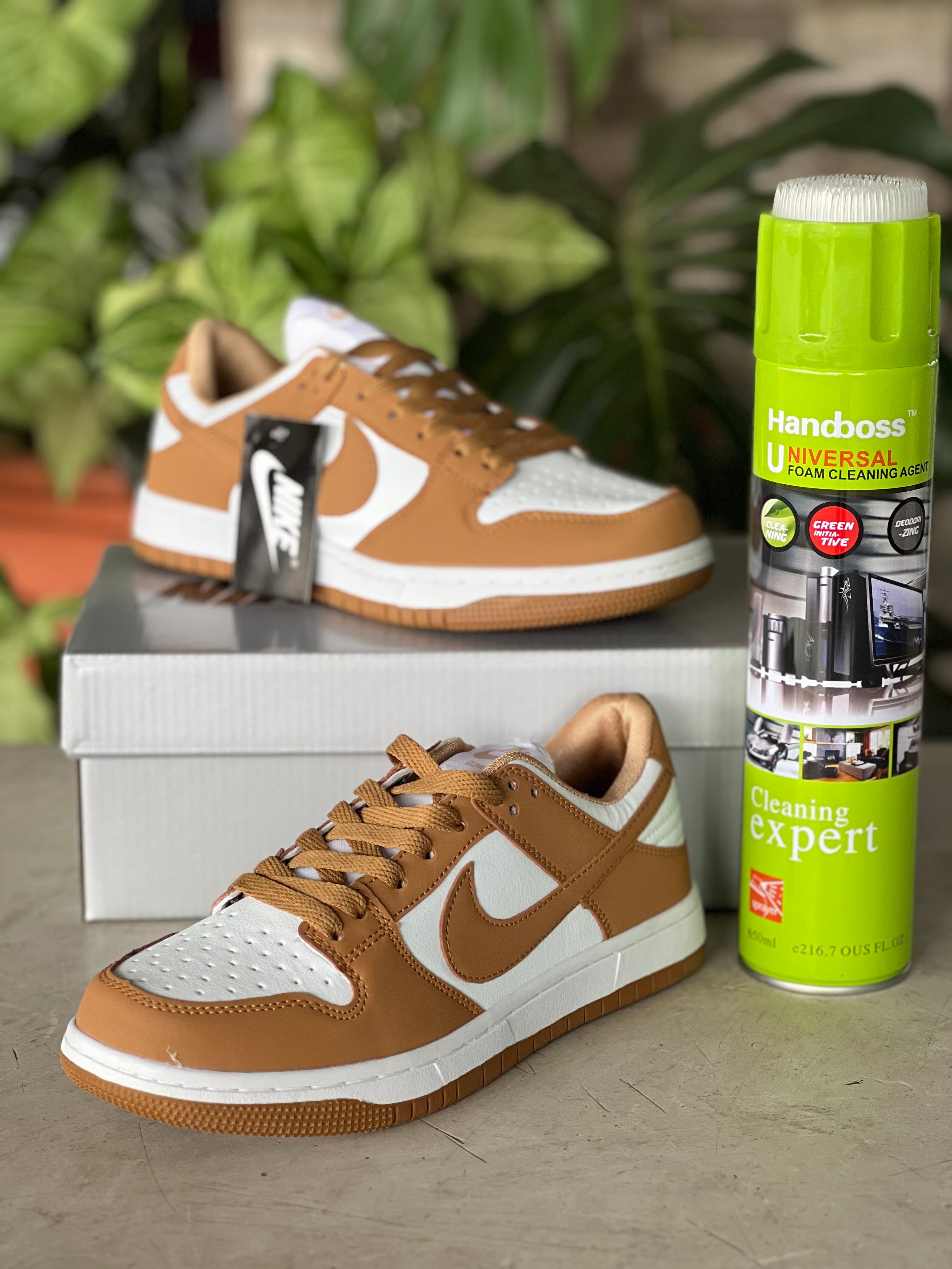 Nike SB Dunk Low Pro Premium Sneakers for Men & Women - Brown/White Colorway - Skateboarding, Streetwear & Casual Fashion