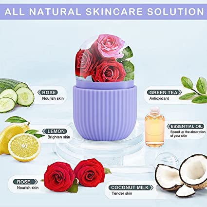 K KUDOS ENTERPRISE Ice Roller for Face - Cooling Face Massager to Enhance Skin Glow, Reduce Puffiness & Tighten Pores | Perfect for Morning Routine, Post-Workout Recovery & Skincare Regimen
