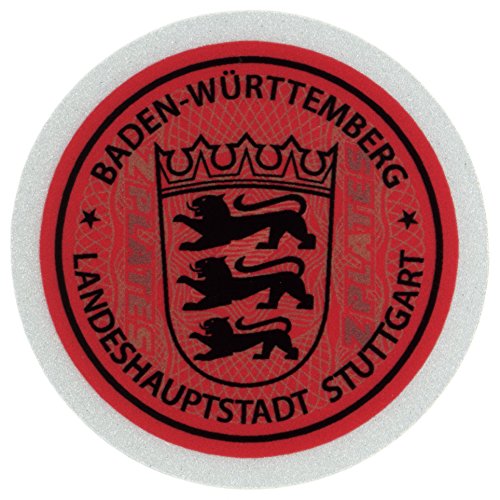Stuttgart Red Novelty Sticker - Unique Decorative Vinyl Stickers for Laptops, Water Bottles & DIY Crafts - Perfect for Gifts, Scrapbooking & Personalizing Items