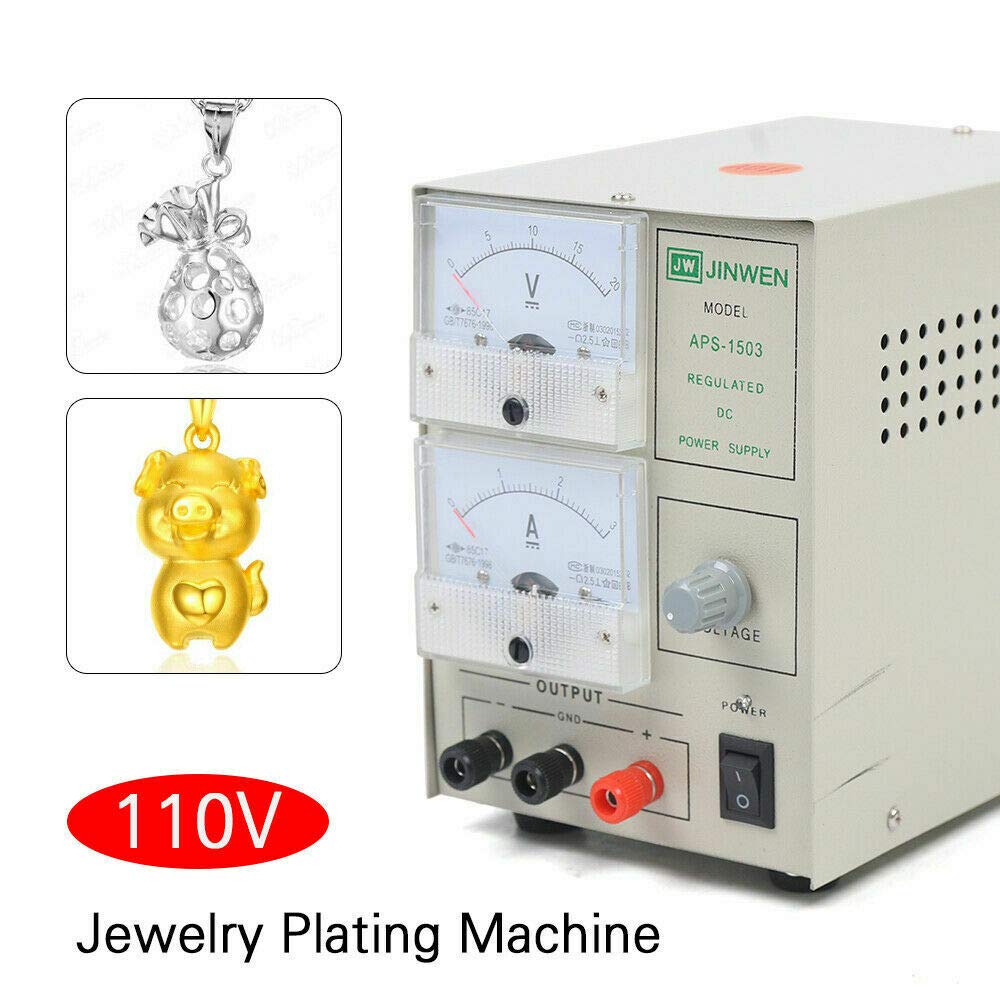 1503 Gold Plating Machine - Professional Jewelry Electroplating Kit for Gold & Silver Coating - DIY Jewelry Making Tools - Perfect for Jewelry Repair, Custom Design & Craft Projects