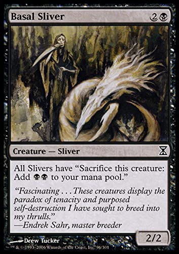 Magic: The Gathering Singles - MTG Basal Sliver 96 (Time Spiral TSP Black TSP96) - Collectible Trading Card for Deck Building & Strategy Games
