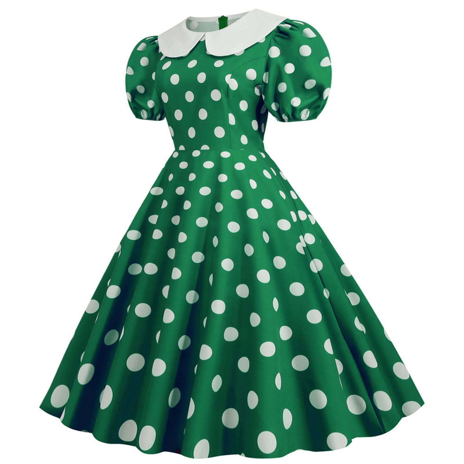 Vintage 1950s Swing Dress for Women - Retro Cocktail & Tea Party Rockabilly Dress | Perfect for 50s Themed Parties, Weddings & Vintage Fashion Events