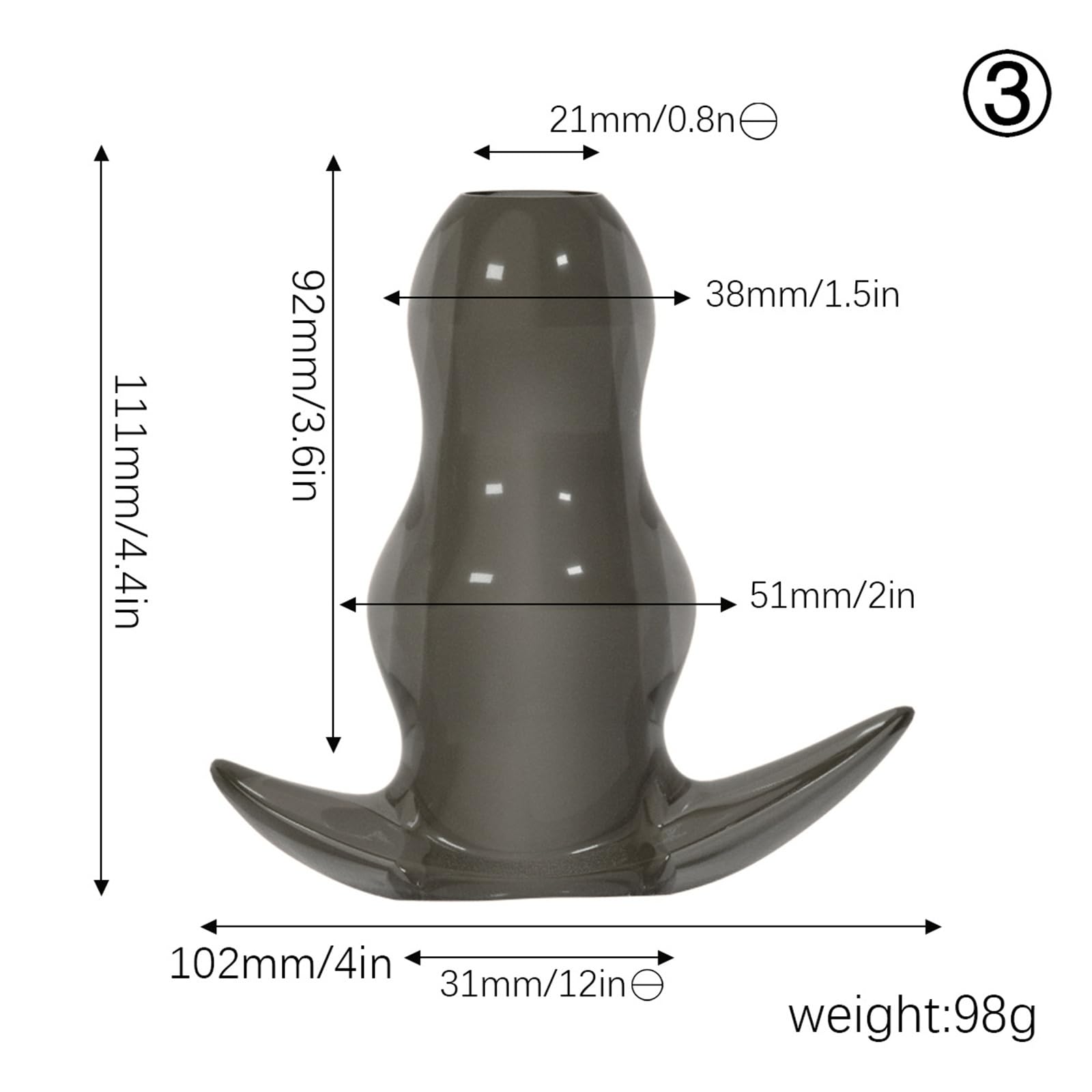 Premium Soft Rubber Hollow Anal Plug Set - 5 PCS Anal Expansion Training Kit for Beginners & Advanced Users | Wearable Adult Sex Toys for Couples & Solo Play | Perfect for Anal Training, Stretching & Enhanced Pleasure