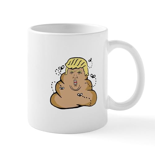 White - Poop Donald Trump Mugs