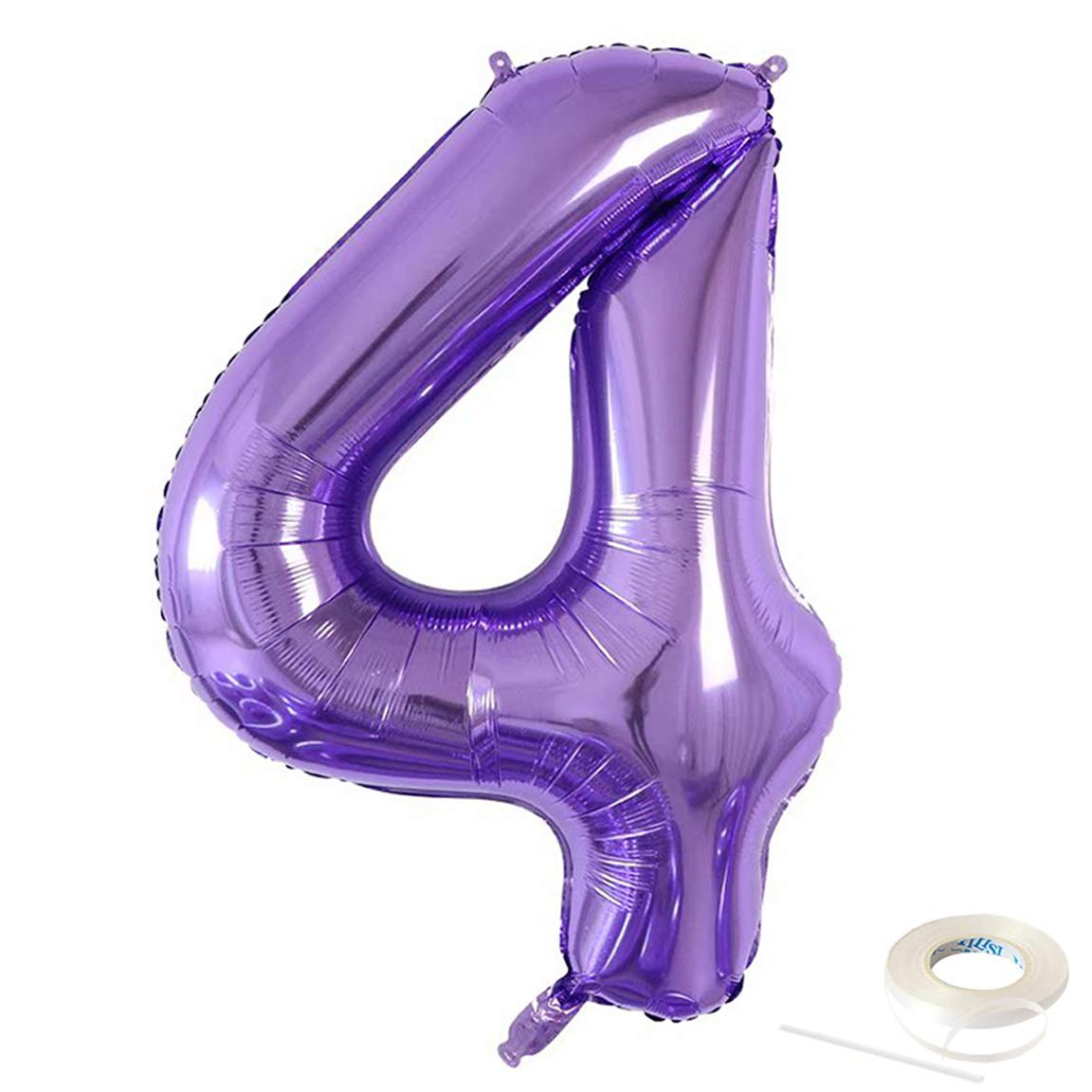 40 Inch Purple Jumbo Digital 4 Foil Mylar Balloons - Giant Birthday Party Decorations for Weddings, Bridal Showers, Anniversaries & Photo Shoots - Perfect for Backdrops, Cake Tables & Event Centerpieces