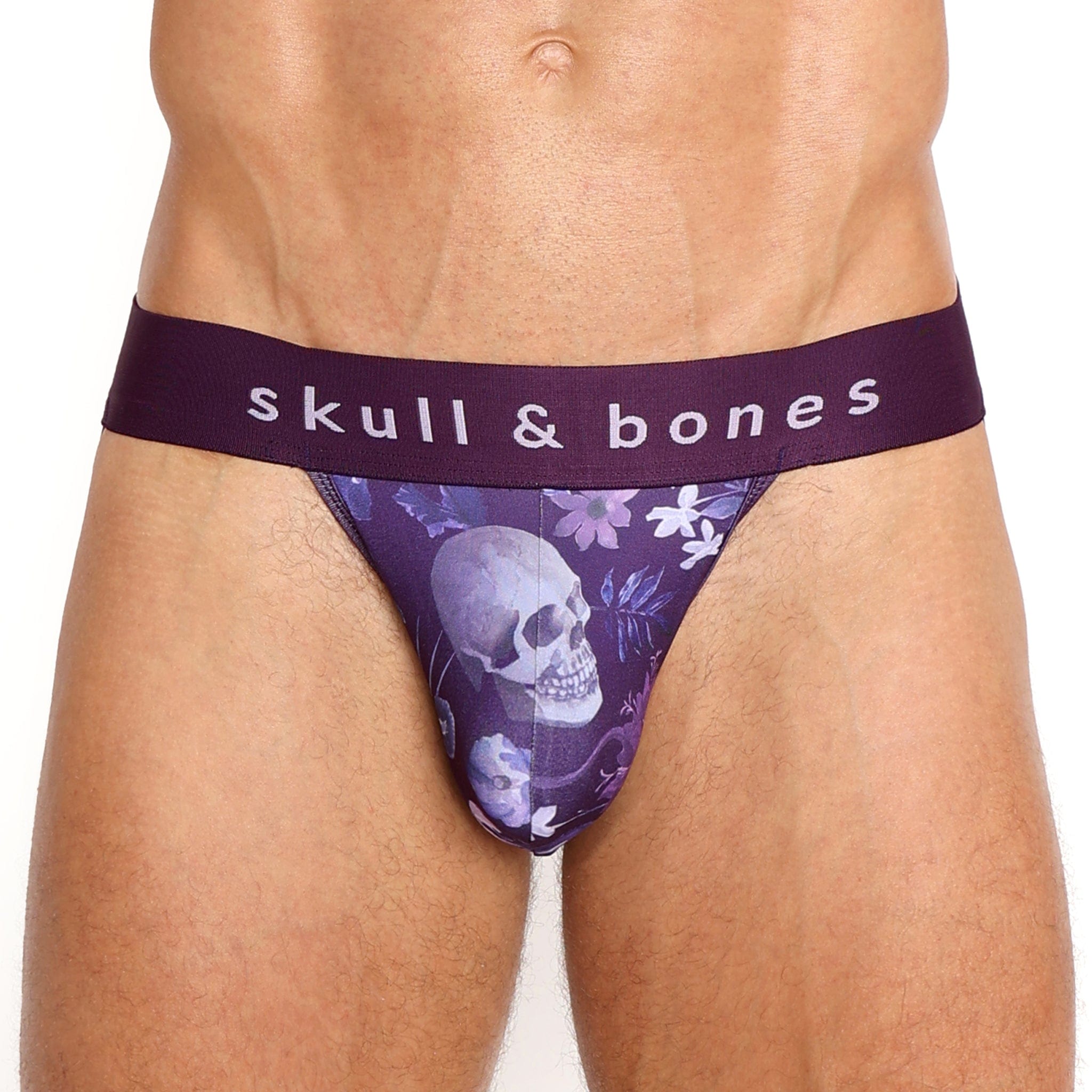 Dutch Floral Jock Purple - Elegant Floral Print Jockstrap for Men | Comfortable & Breathable Underwear for Sports, Gym & Everyday Wear