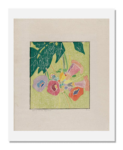 Edna Boies Hopkins Trumpet Flower Art Print - Vintage Floral Wall Decor for Home, Office & Gallery - Perfect for Living Room, Bedroom & Art Collections