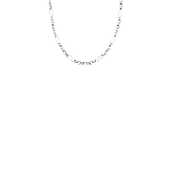 Axiom Silver Plated Chain Necklace for Women - Elegant Layering Jewelry for Everyday Wear, Parties & Special Occasions