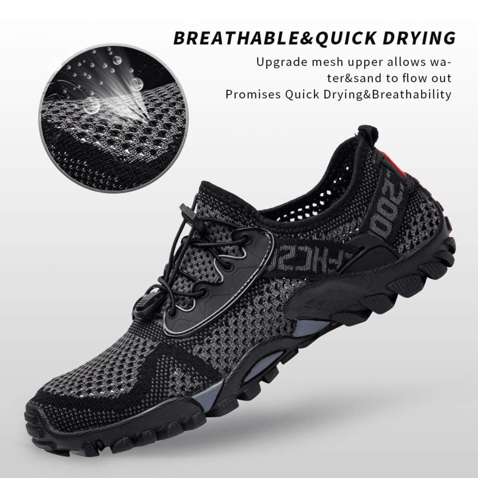 SOBASO Quick-Drying Water Shoes for Women & Men - Lightweight Hiking, Swimming, Beach, Fishing, Diving, Sailing - Perfect for Water Sports, Travel & Outdoor Adventures