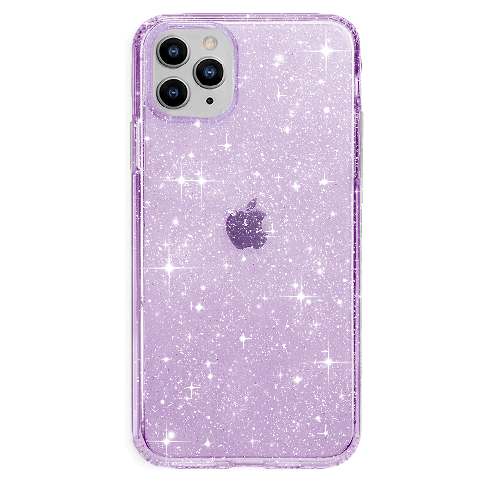 Lilac Stardust Glitter iPhone Case - Protective & Stylish Phone Cover for iPhone 13/14/15 - Perfect for Parties, Festivals & Everyday Use