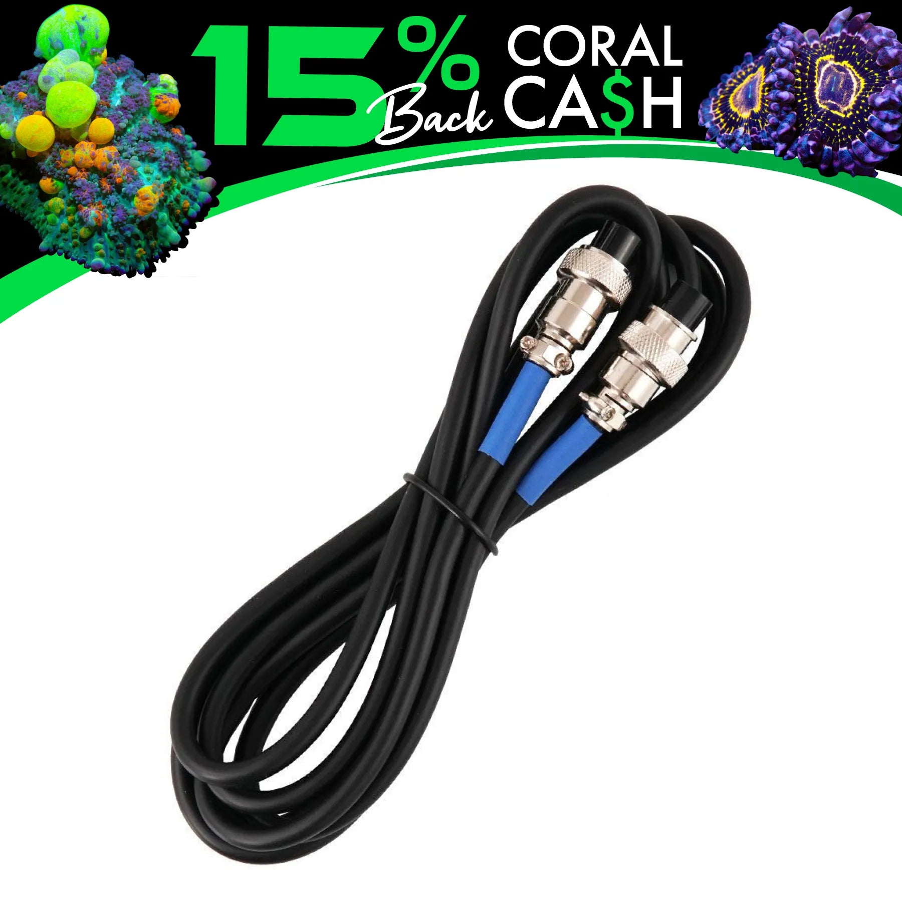 Hydros System Command Bus Cable (Data & Power) 1ft, 6ft, 14ft - High-Speed Data Transfer & Power Supply for Aquarium Controllers - Perfect for Hydros Smart Aquarium Systems & Reef Tank Automation