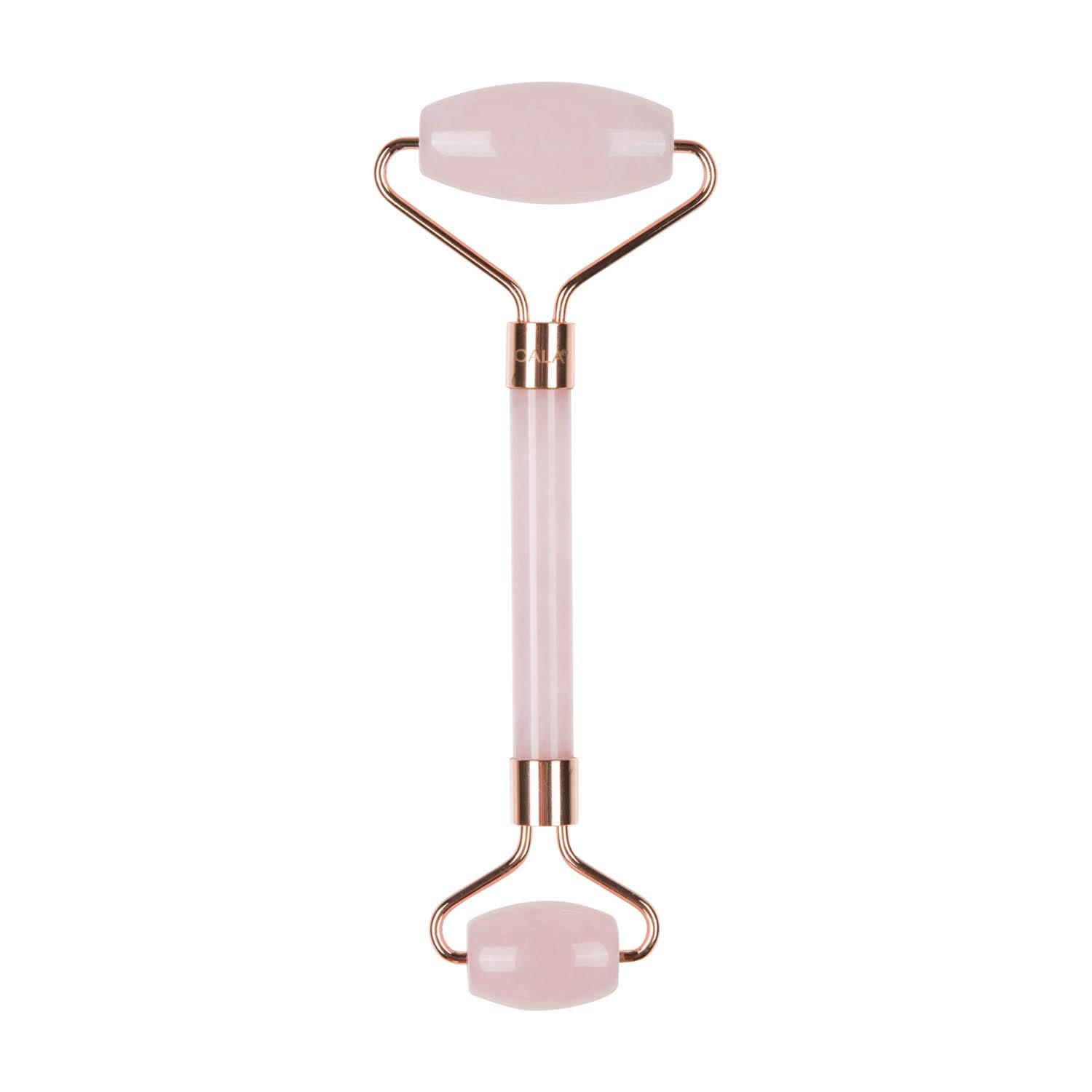 Rose Gold Facial Roller with Rose Quartz Stone - Anti-Aging & Skin Tightening Massage Tool for Face & Neck - Perfect for Skincare Routine & Relaxation