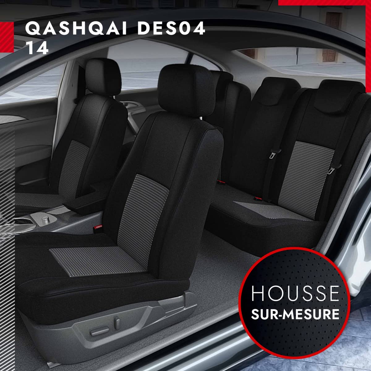 Premium Custom Car Seat Covers - Luxury Fit & Quick Installation - Airbag & ISOFIX Compatible - Perfect for SUVs, Sedans & Family Vehicles