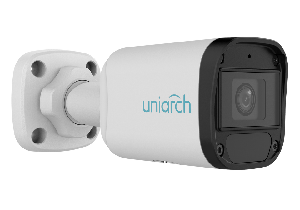 Uniview IPC B122 APF28K 2MP Mini Fixed Bullet Network Camera with 2.8mm Lens - Ideal for Home Security, Office Surveillance, and Small Business Monitoring