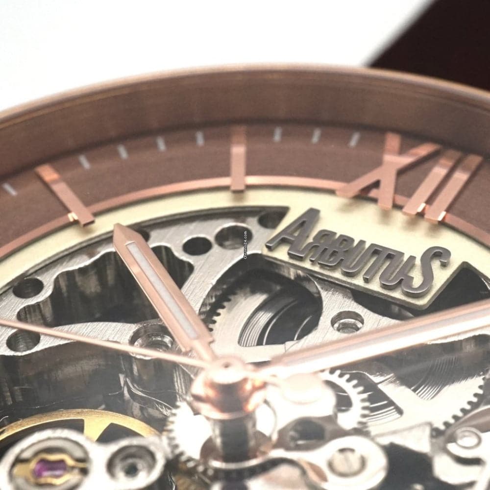 ARBUTUS AR1808RFF Brown Leather Men's Watch - Waterproof Chronograph Analog Wristwatch for Business, Casual & Formal Occasions