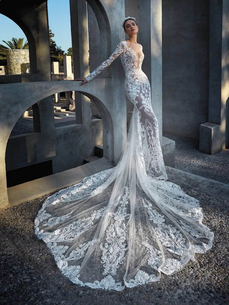 Atelier Pronovias Toulou Wedding Dress - Size 10 | Elegant Bridal Gown for Church Ceremony & Formal Reception