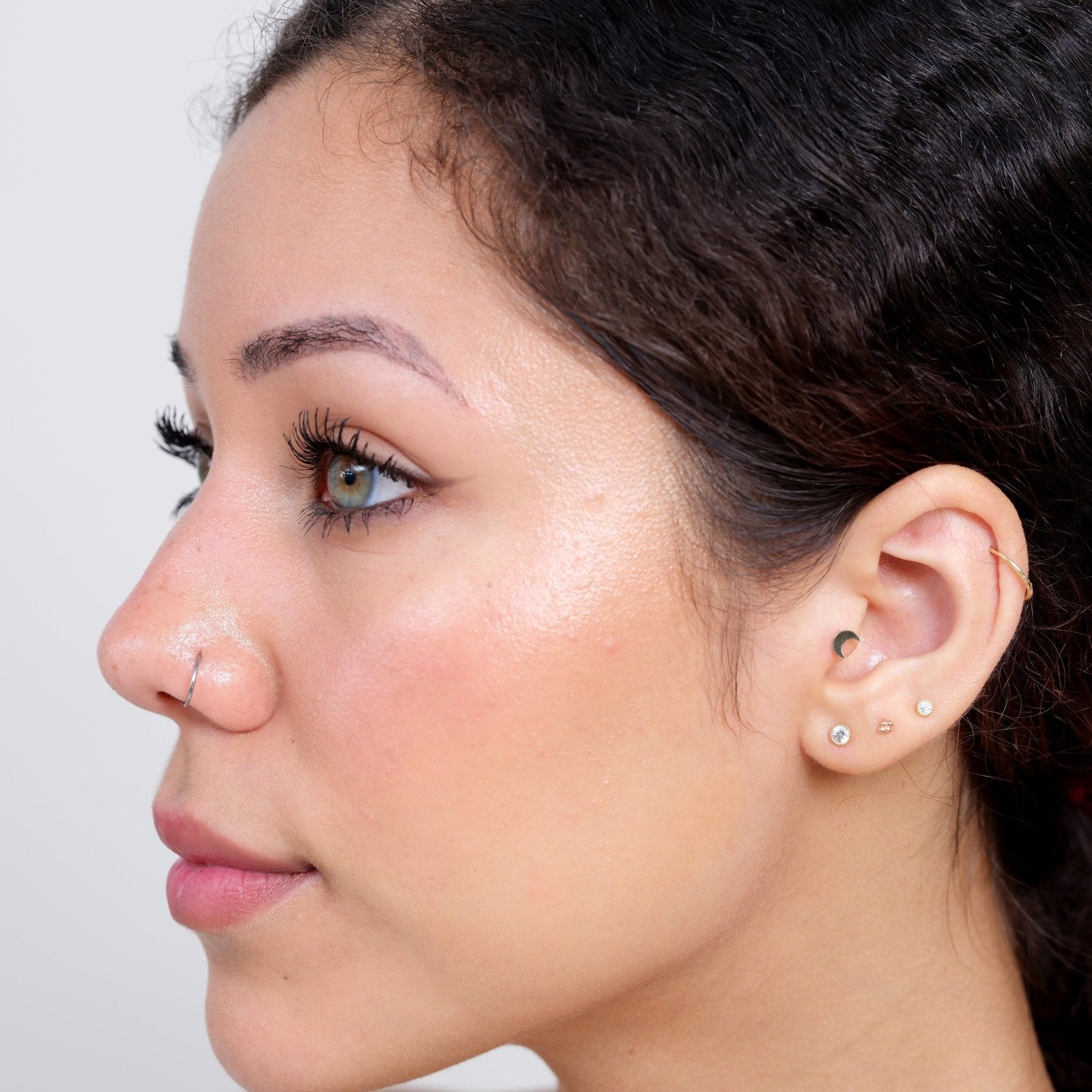 14K Rose Gold Gemstone Flat Back Stud Earrings with Milgrain Detailing - Perfect for Everyday Wear, Gifts & Special Occasions