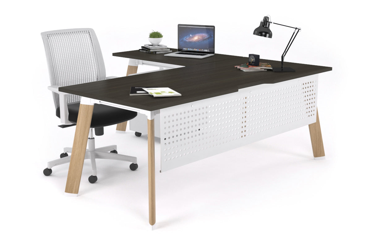 Switch Executive Corner Office Desk - 1800L x 1550W with Cable Management | Modern L-Shaped Workstation for Home & Business Offices | Perfect for Conference Rooms, Executive Suites & Professional Workspaces