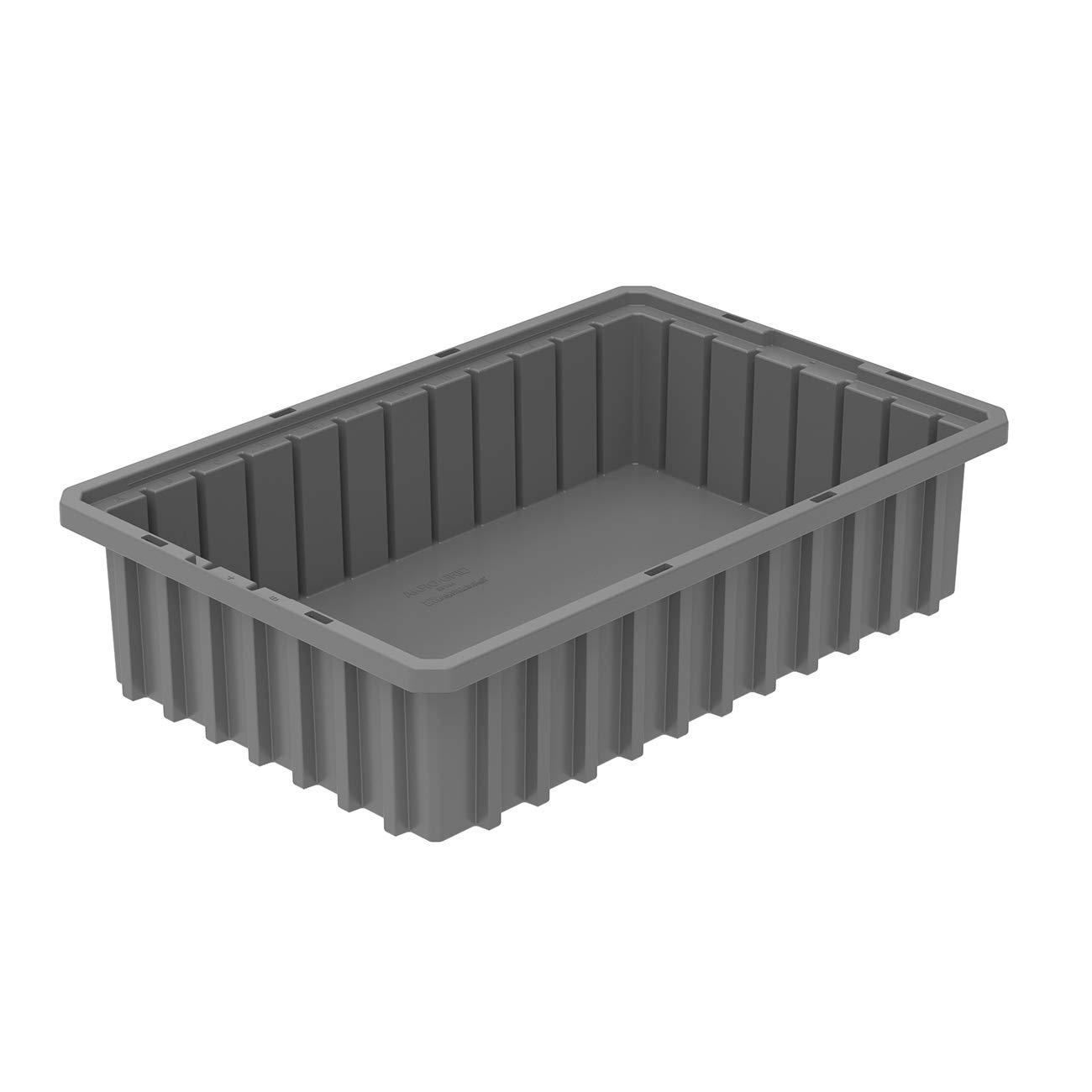 Akro-Mils 33164 Stackable Plastic Storage Bins with Dividers - 16.5