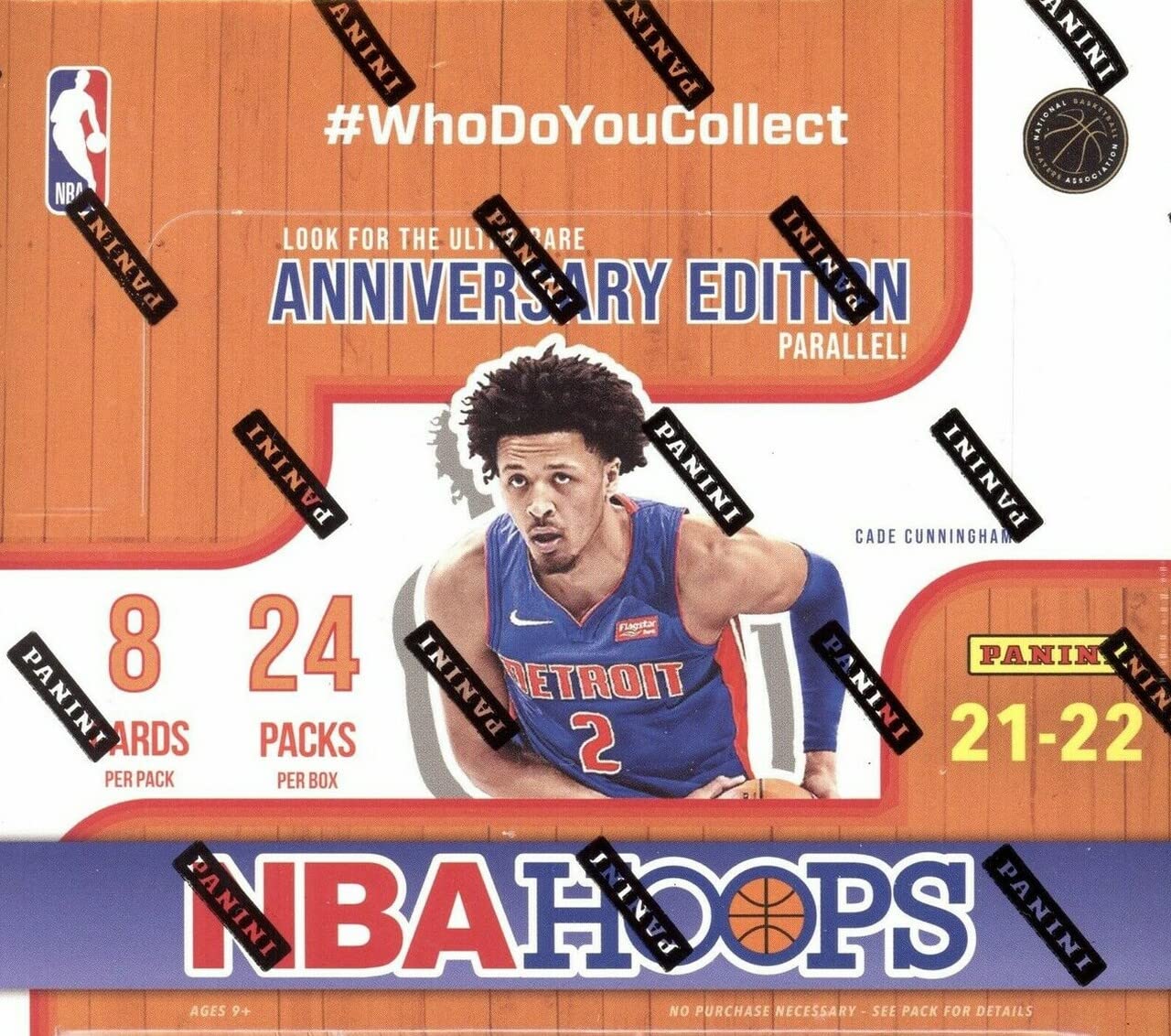 2021-22 Factory Sealed Hoops Retail Basketball Trading Cards Box - 24 Packs (8 Cards Each) | NBA Collectibles for Sports Fans & Card Investors | Perfect for Trading, Collecting & Gifting