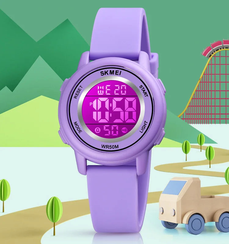 Waterproof Digital Sports Watch for Men & Women - LED Display, Stopwatch, Alarm - Perfect for Running, Swimming, Gym & Outdoor Activities