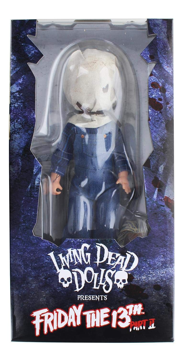 Mezco Toyz Living Dead Dolls Friday The 13th Part II Jason Voorhees Deluxe Action Figure - Horror Movie Collectible for Display & Halloween Decor