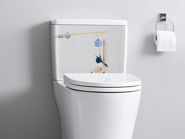 Hibbent 2-Pack 2 Inch Toilet Flapper Replacement - Compatible with Kohler Toilet Tank Flappers with Float - Universal Fit for 2-Piece Toilets - Blue Color - Perfect for Bathroom Repairs & Water Conservation