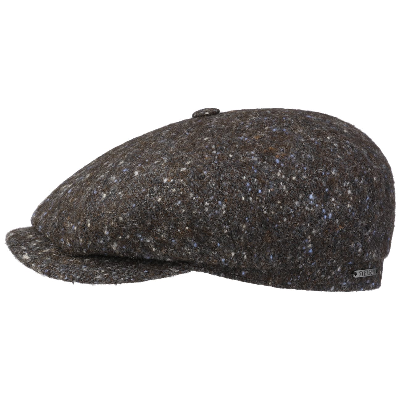 Stetson Hatteras Newsboy Flat Cap for Men - Vintage Wool Peaked Hat for Casual & Outdoor Wear - Perfect for Fall, Winter & Daily Fashion