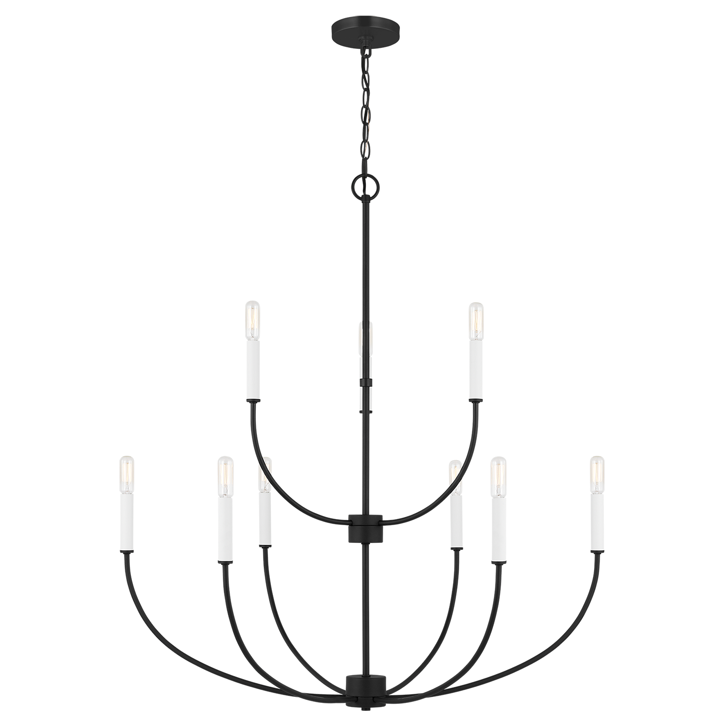 Dale 9-Light Modern Chandelier - Elegant Crystal Ceiling Light Fixture for Dining Room, Living Room, Bedroom & Foyer Lighting Decor