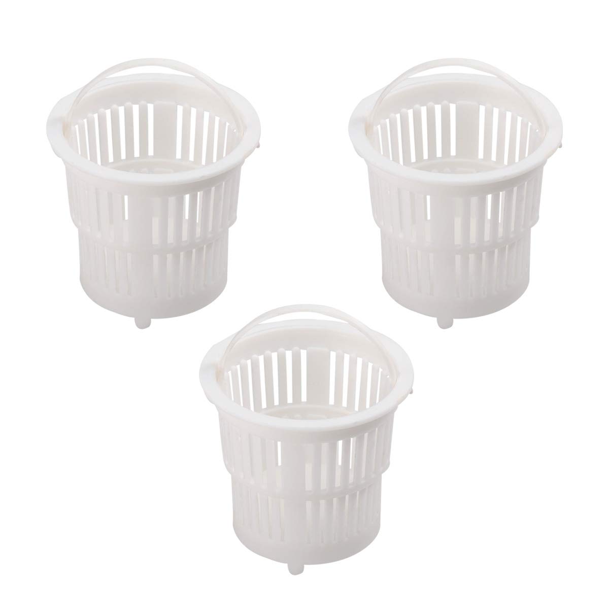 Cabilock 3Pcs Universal Kitchen Sink Strainer Set - Durable Plastic Drain Basket, Food Catcher, and Filter Cover for Efficient Kitchen Cleaning and Waste Management
