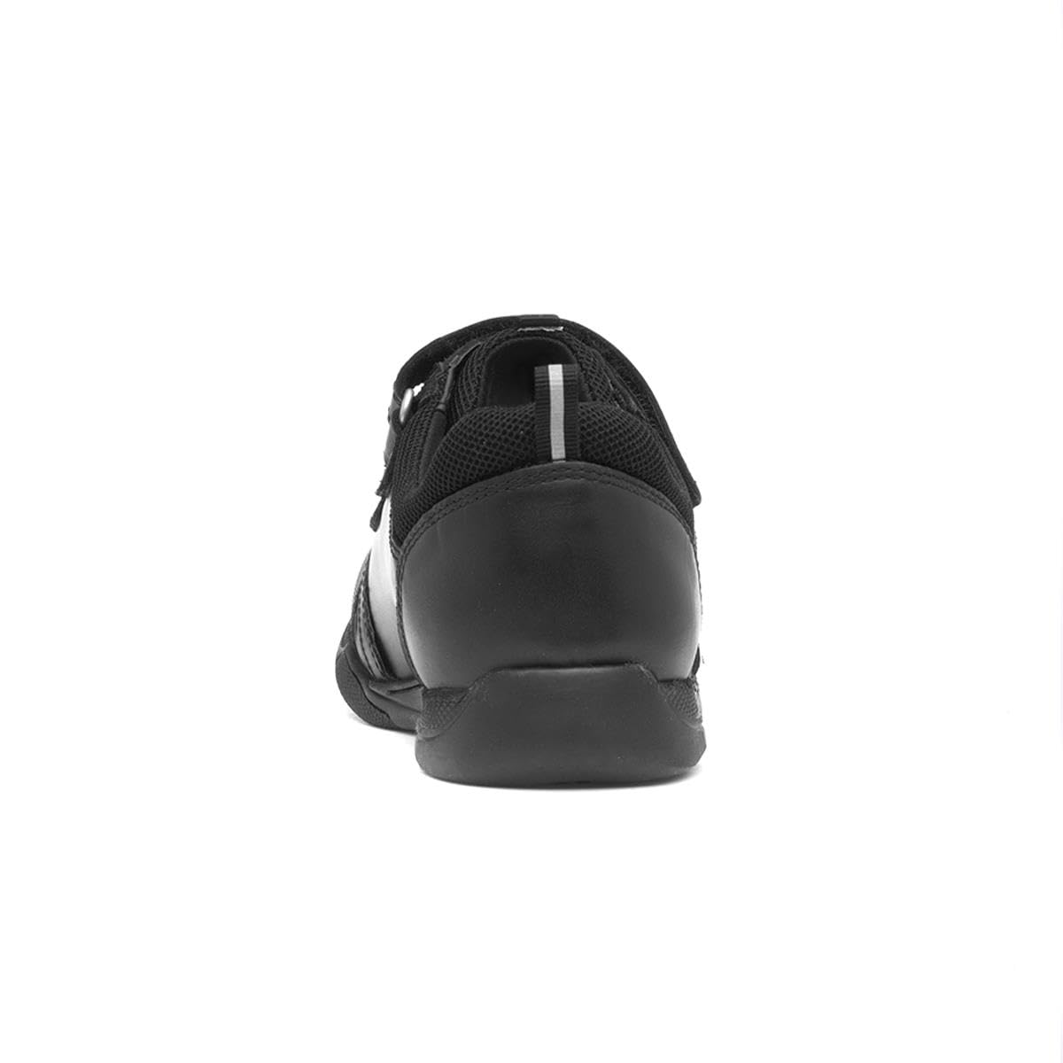 Hush Puppies Boys' Comfortable Flat School Uniform Shoes - Lightweight & Durable for Daily Wear, Classroom & Playground Activities